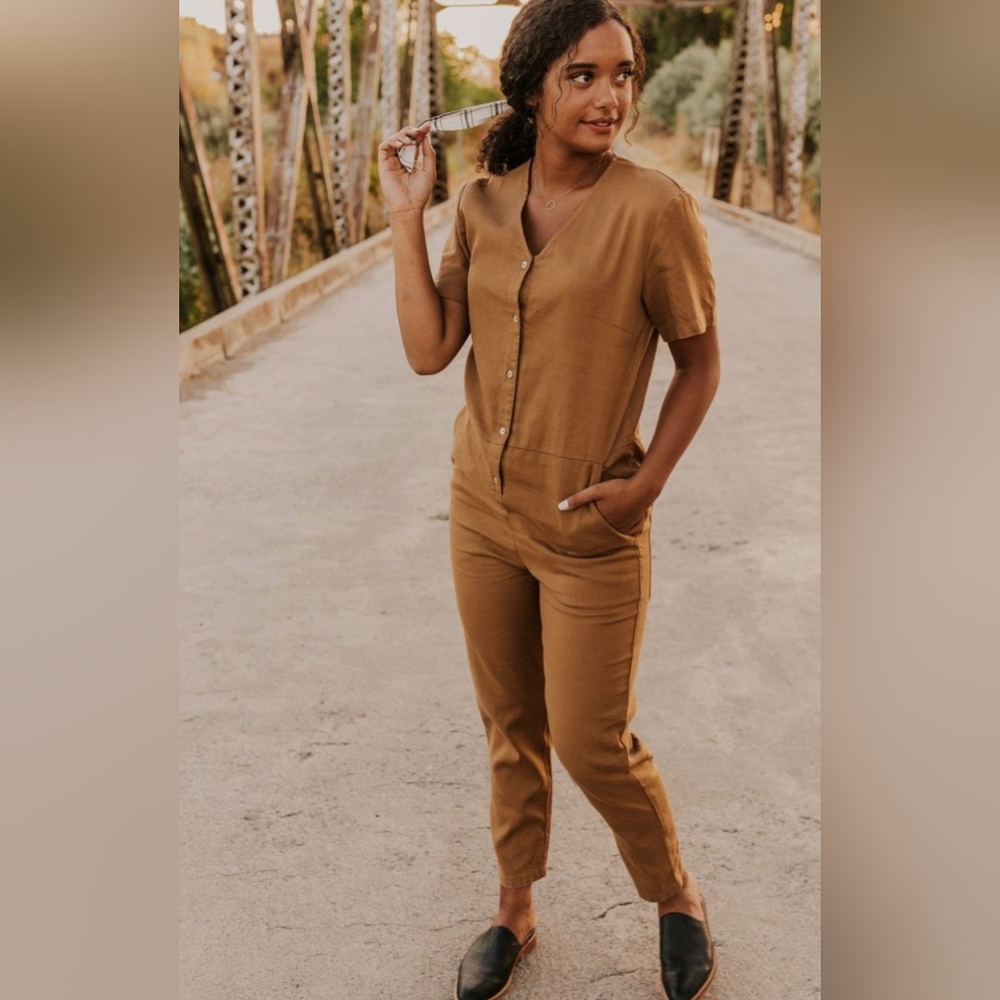 Rylee + Cru Utility Jumpsuit Sz L